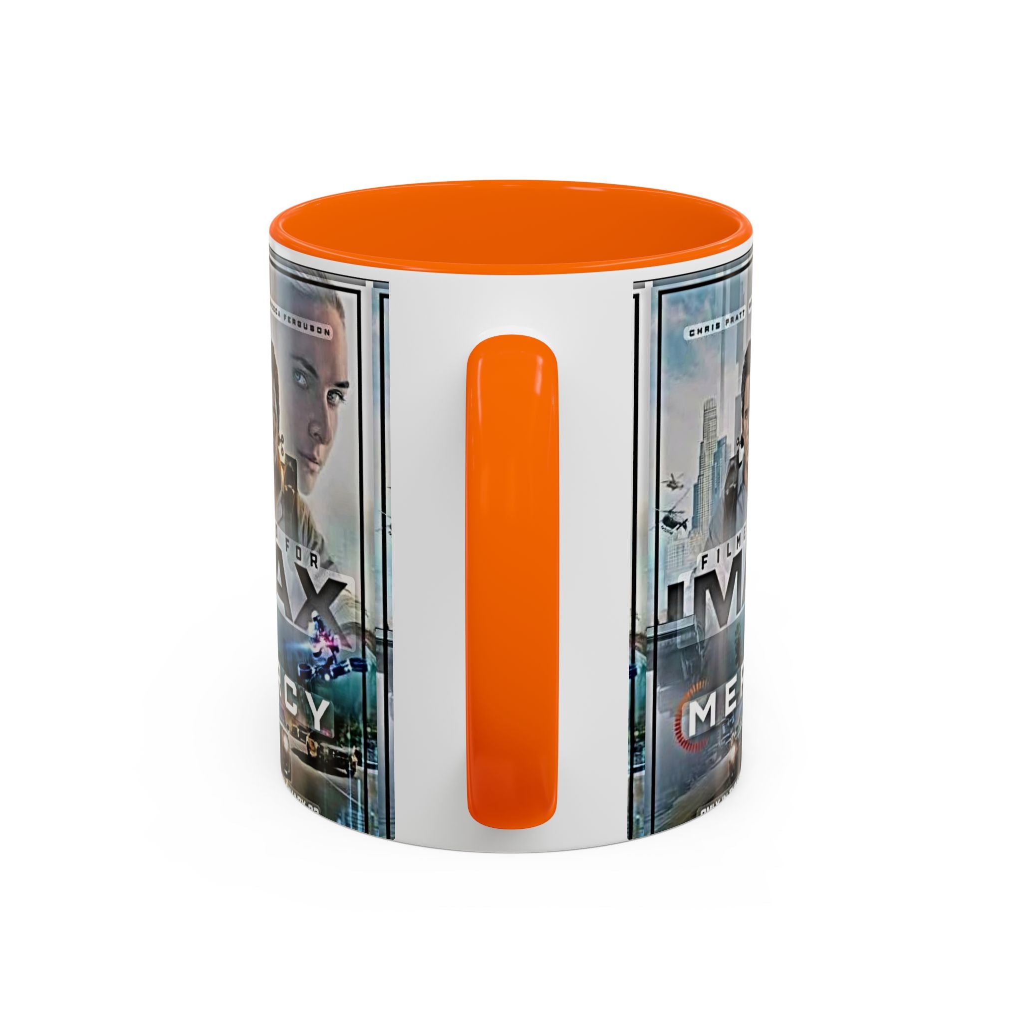 Accent Coffee Mug — 'Mercy' Movie Poster Design (11/15oz) - Creations by Chris and Carlos