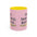 Sip. Shuffle. Repeat. — Pink Accent Coffee Mug
