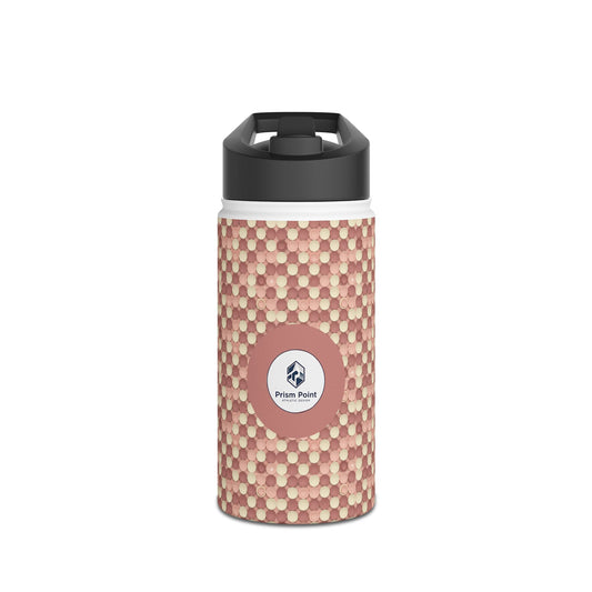 Prism Point Athletic Collection Hexagon Woven Pattern Stainless Steel Water Bottle - Creations by Chris and Carlos