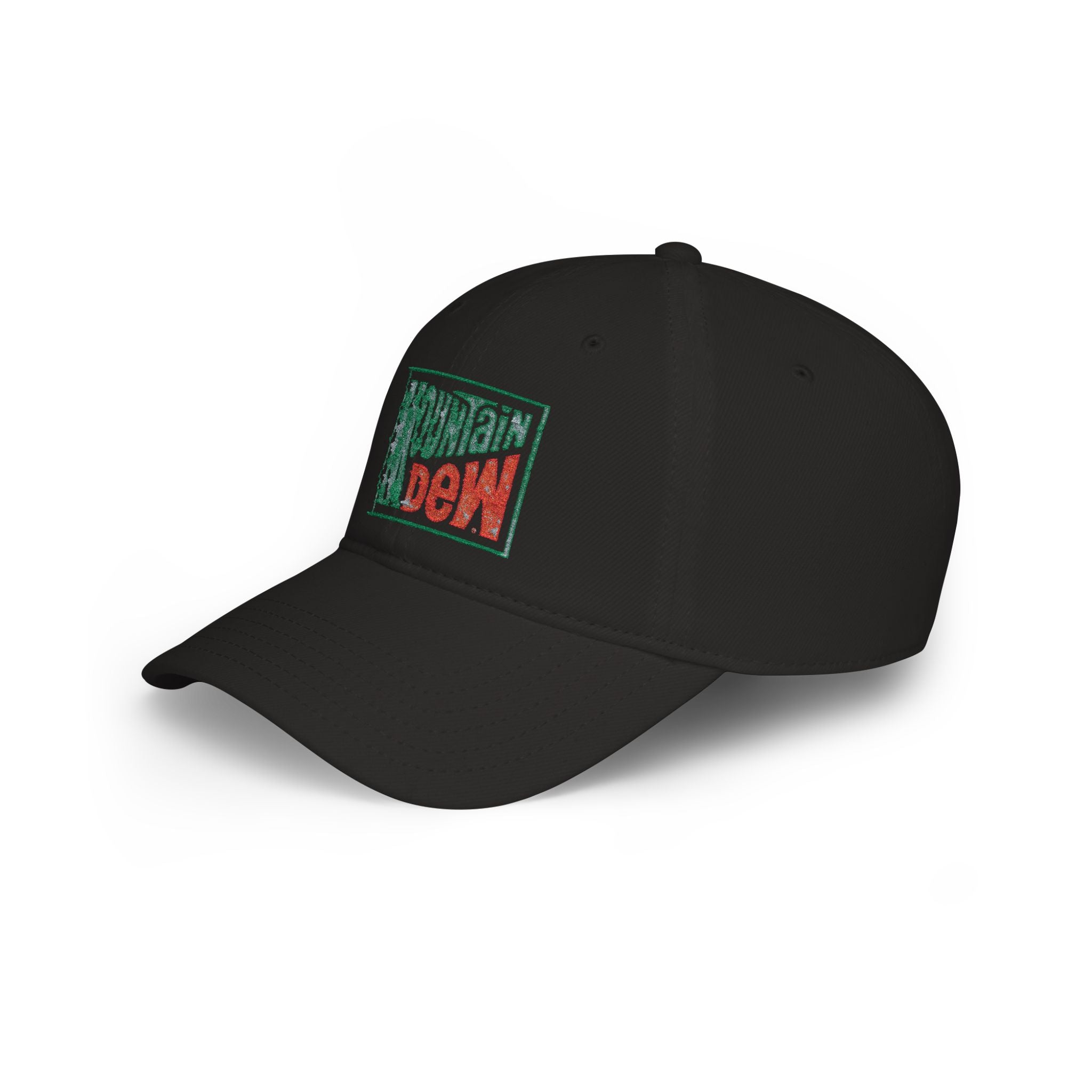 Mountain Dew Retro Logo Baseball Cap — Distressed Vintage Soda Hat - Creations by Chris and Carlos