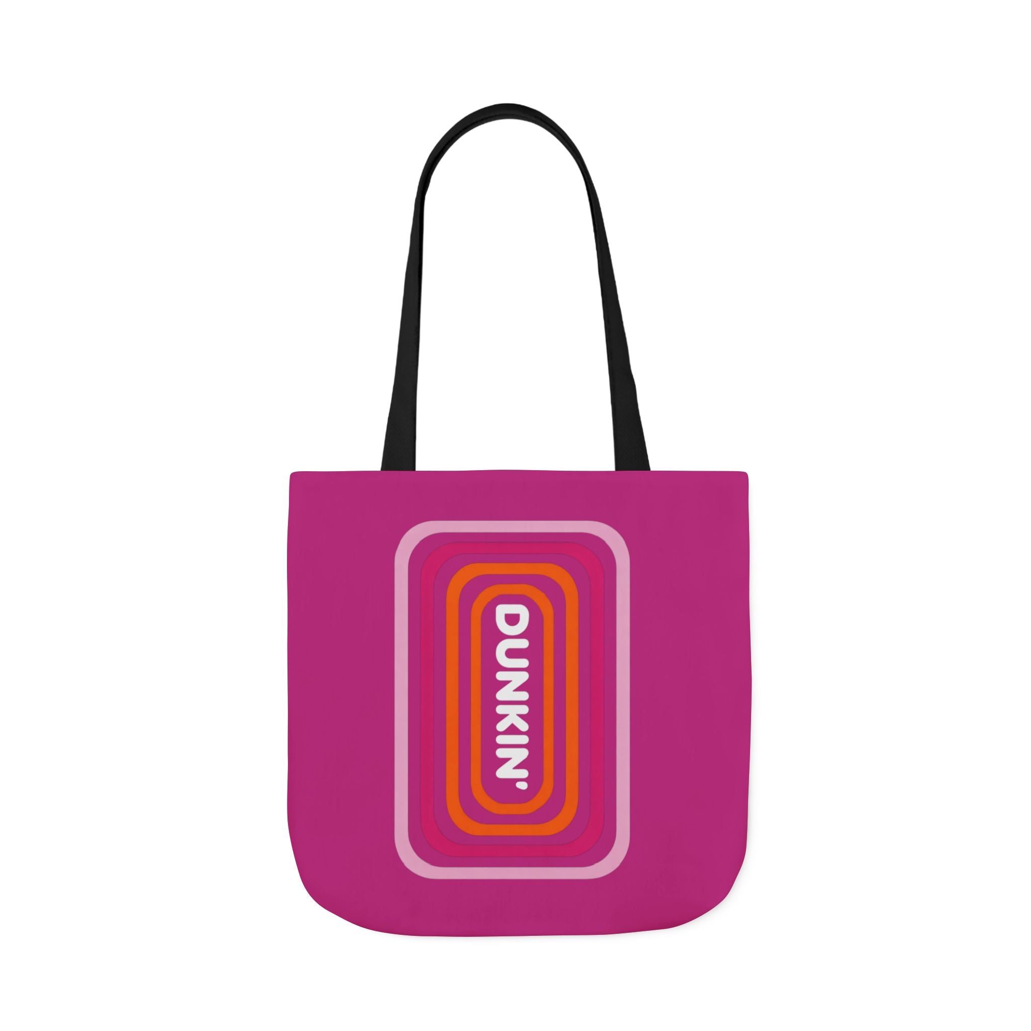 Tote Bag — Retro Pink 'Dunkin' Logo' Canvas Tote - Creations by Chris and Carlos