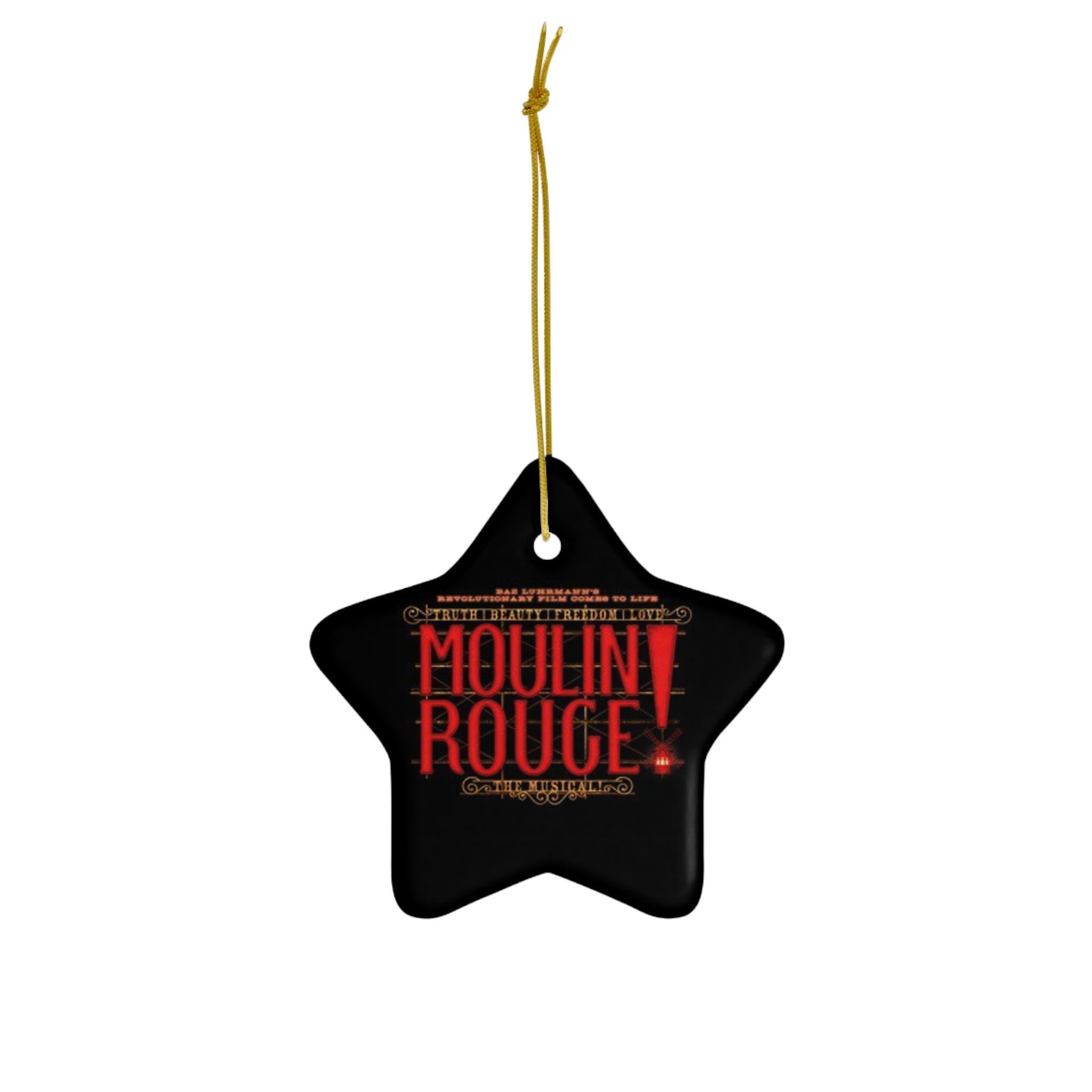 Moulin Rouge- Ceramic Ornament, 4 Shapes - Creations by Chris and Carlos