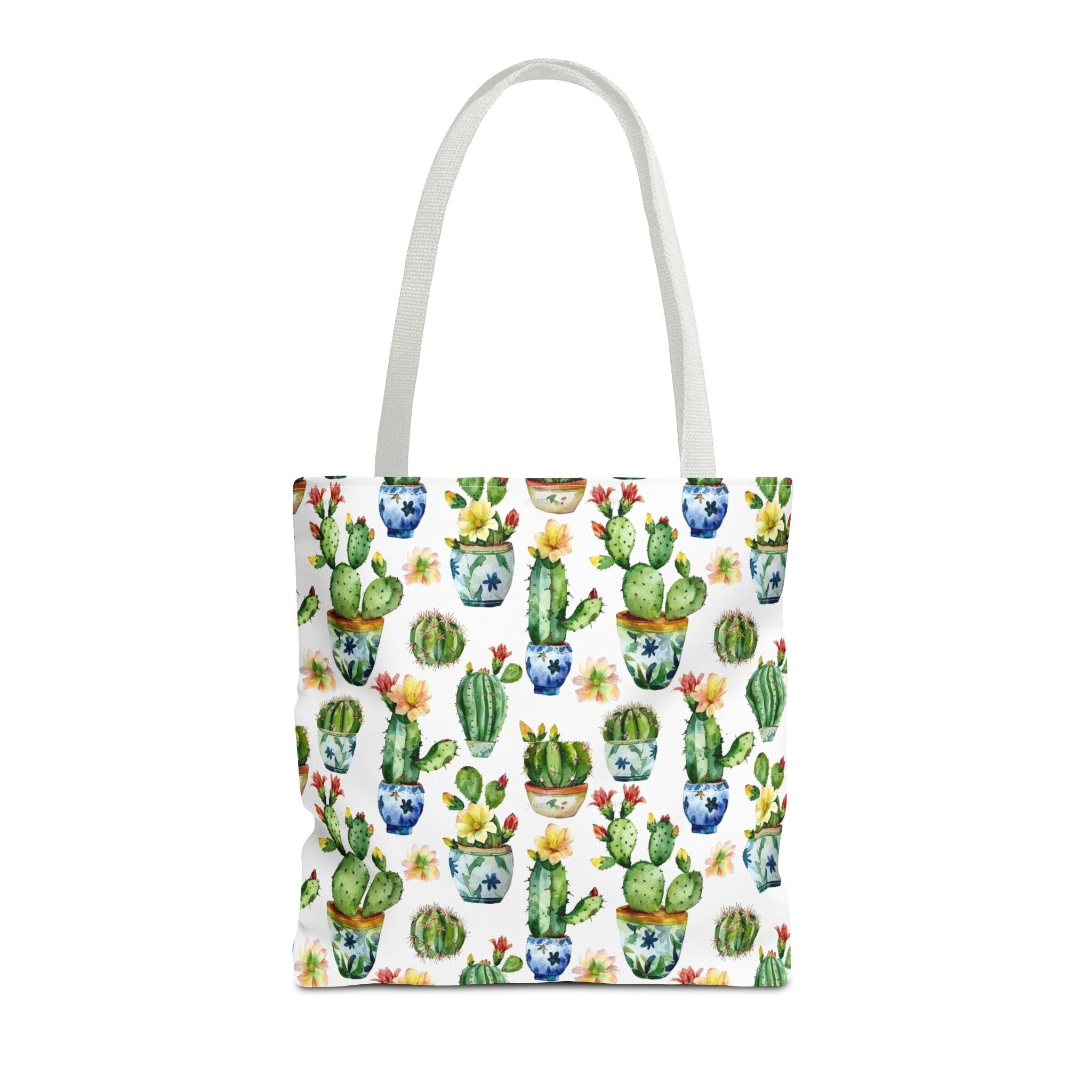 Sol y Alegría (Sun and Joy) Collection- Cactus Succulent Pattern Microfiber Blanket Soft Velveteen Throw for Home & Garden Lovers Cactus Watercolor Tote Bag – Floral Potted Succulent Pattern All-Over Print - Creations by Chris and Carlos