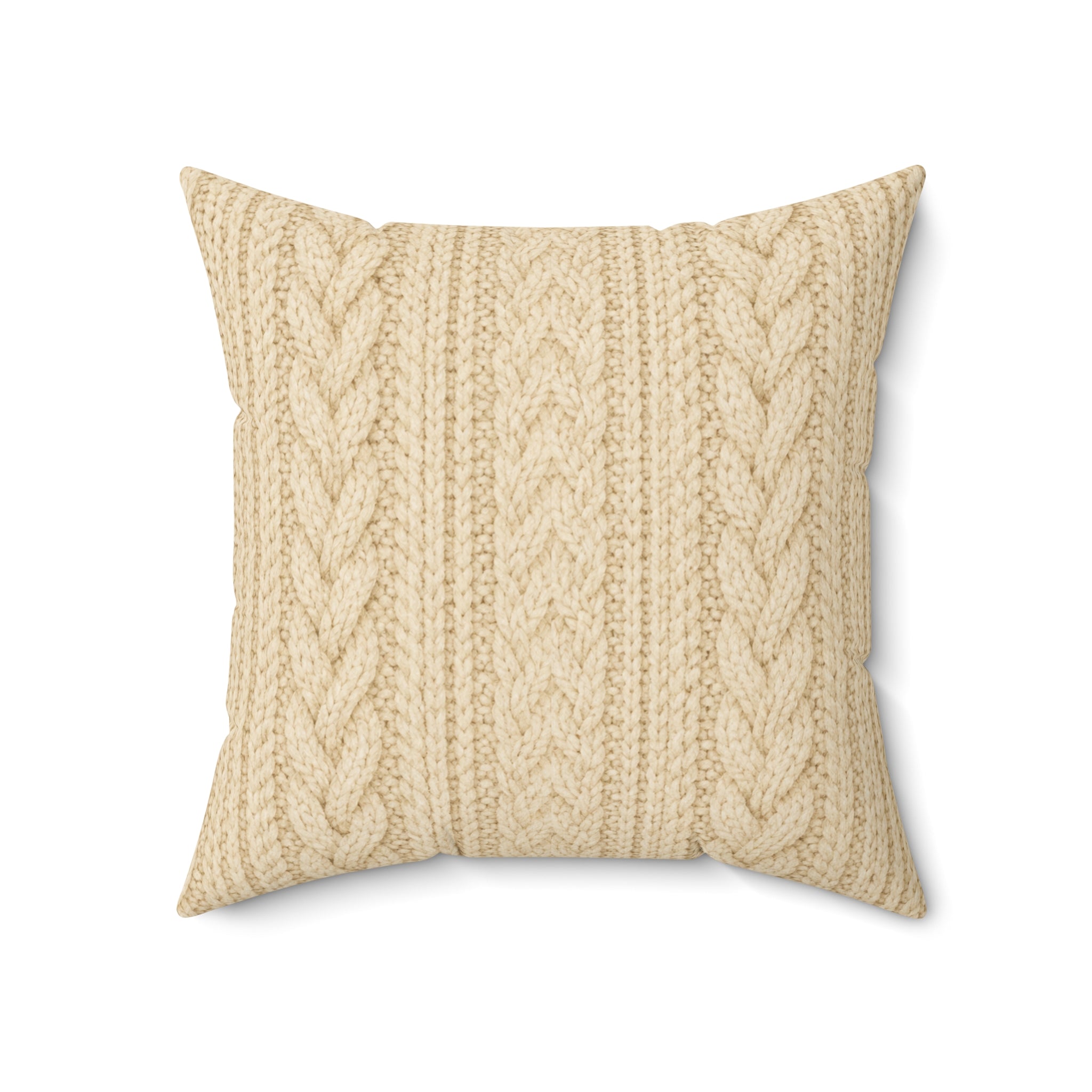 Old Soul Harvest™ Cozy Knit Throw Pillow - Throw Pillow from Old Soul Harvest Campfire Circle