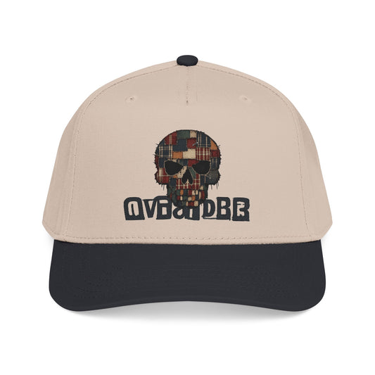 Patchwork Skull Baseball Cap — Vintage Plaid Skull Embroidered Hat - Creations by Chris and Carlos