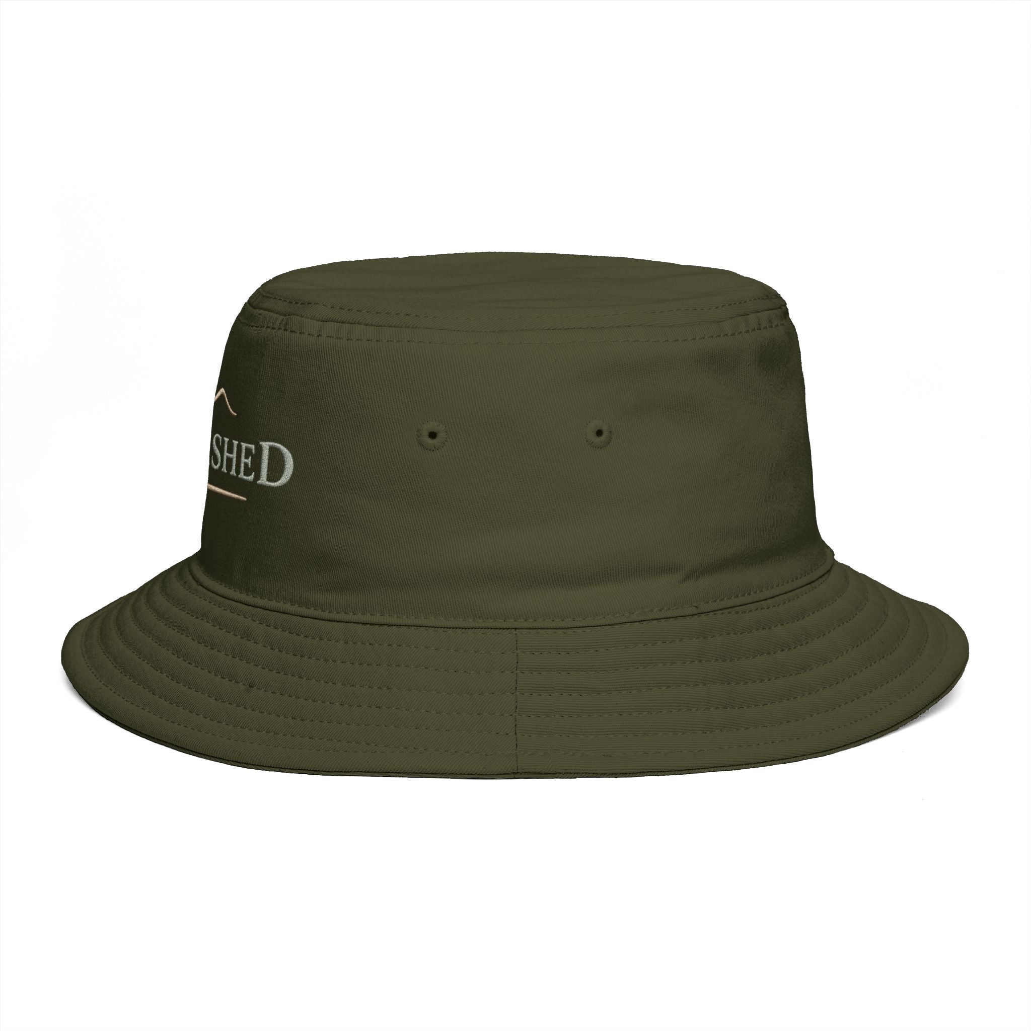 Sunwashed Mountain Bucket Hat — Brown Outdoor Travel & Festival Sun Hat - Creations by Chris and Carlos