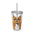 Sipping Kitty- Sunsplash Tumbler with Straw, 16oz