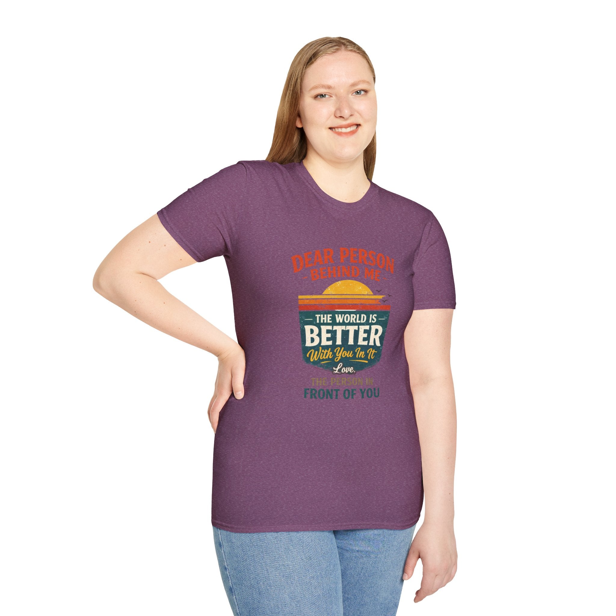 Inspirational Quote T-Shirt — "The World Is Better With You In It" - Creations by Chris and Carlos