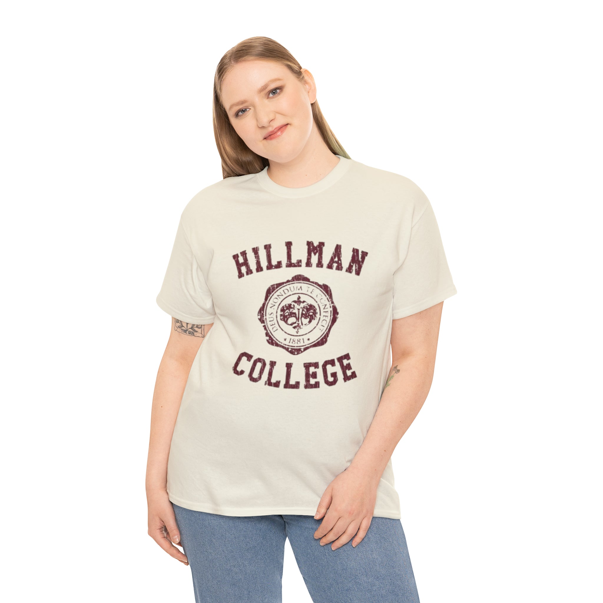 Hillman College- Unisex Heavy Cotton T-Shirt - Creations by Chris and Carlos