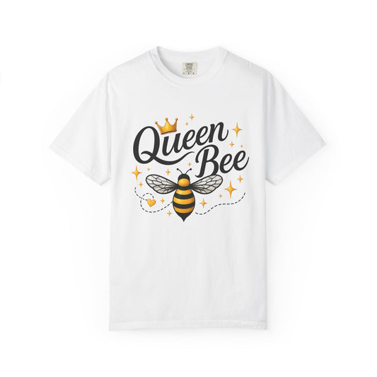Queen Bee T-Shirt — Cute Crowned Bee Graphic Tee for Women - Creations by Chris and Carlos