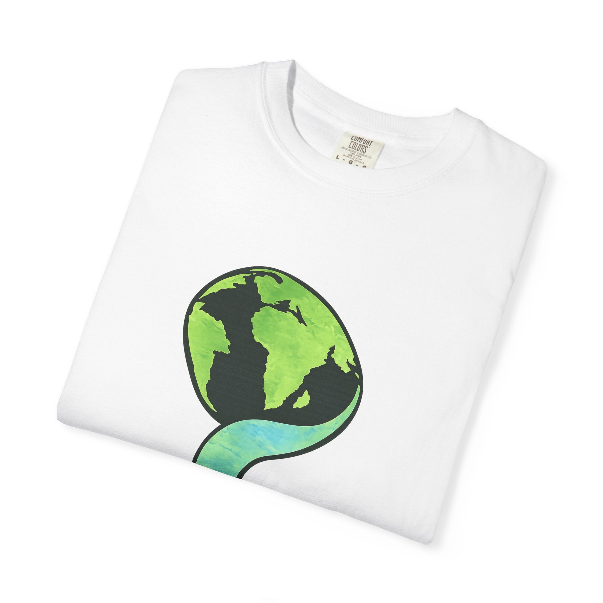 Earth Question Mark T-Shirt — Eco Awareness Graphic Tee - Creations by Chris and Carlos