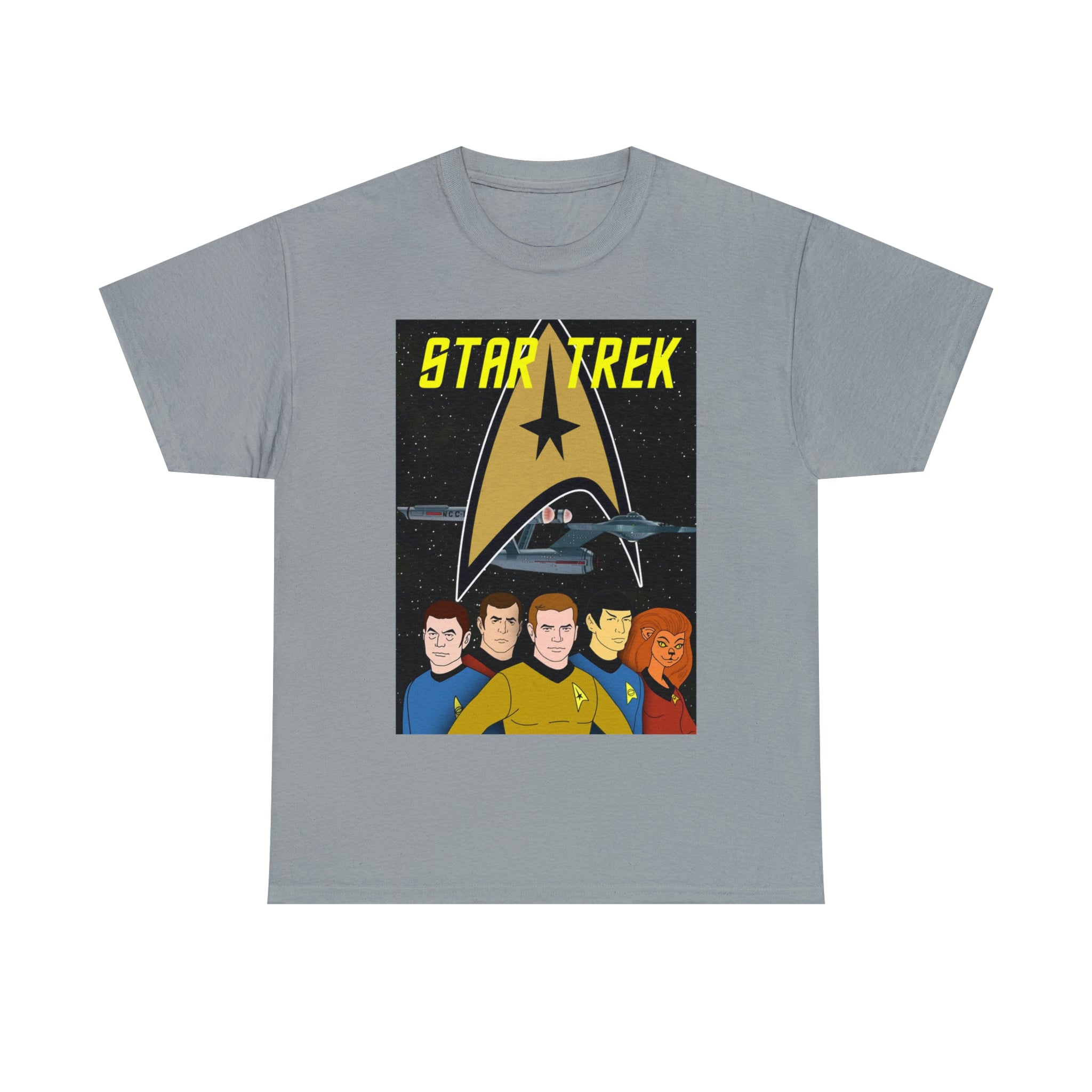 Star Trek Cartoon- Unisex Heavy Cotton T-Shirt - Creations by Chris and Carlos