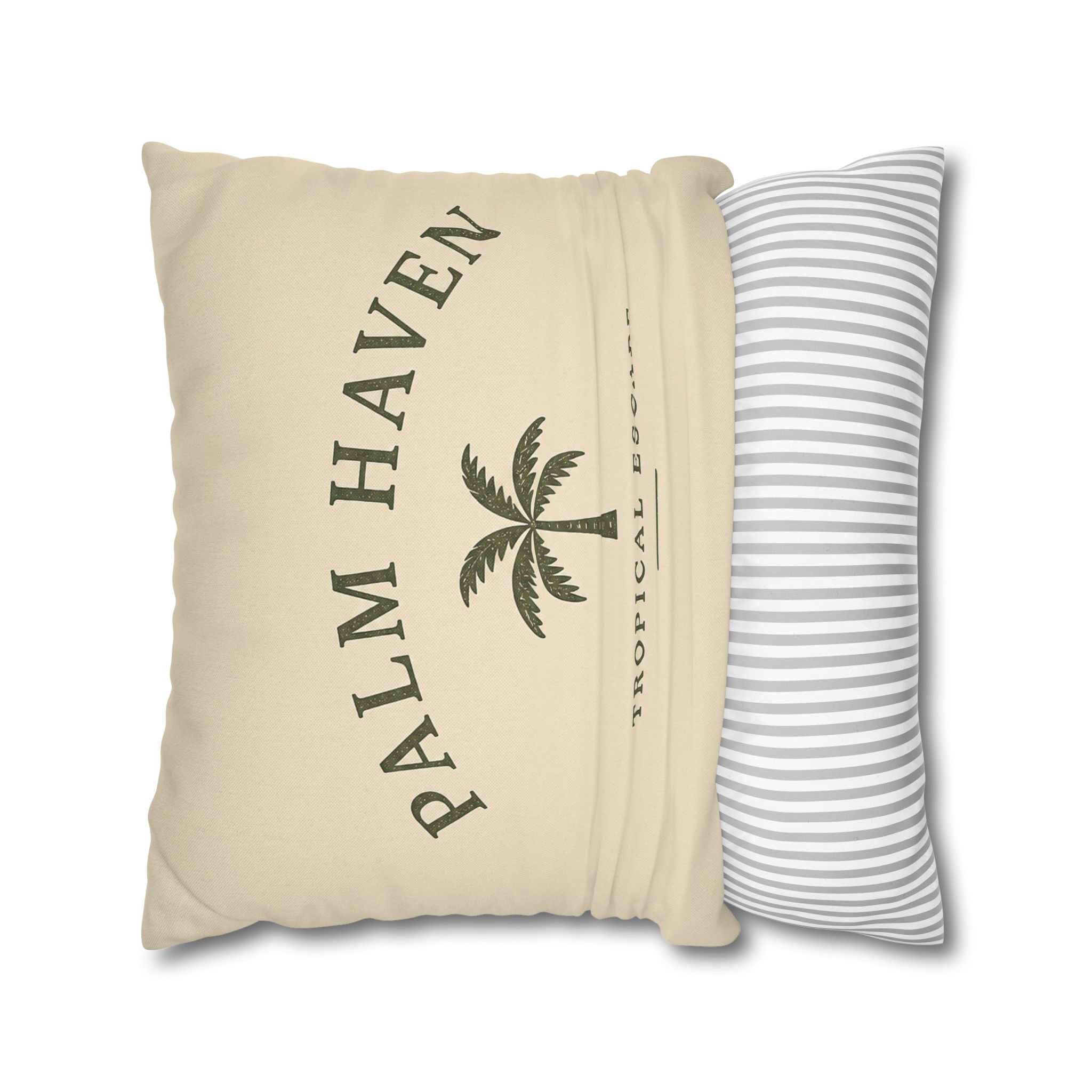 Palm Haven Tropical Escape Decorative Pillow Cover - Creations by Chris and Carlos
