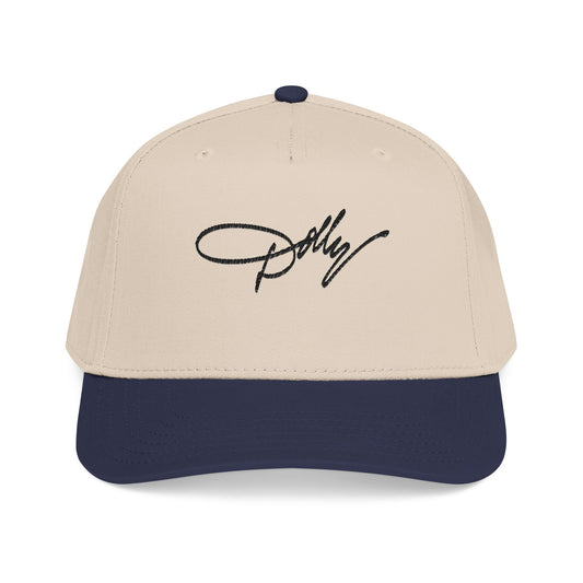 Embroidered 'Dolly' Signature Baseball Cap — Classic Mid-Profile Snapback - Creations by Chris and Carlos