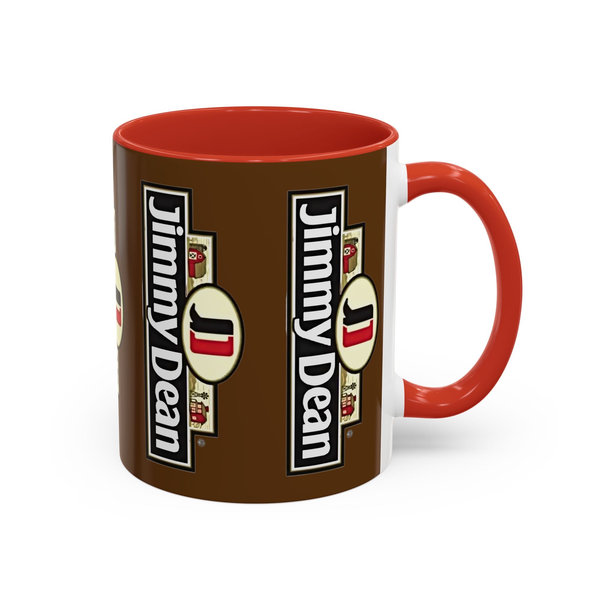 Jimmy Dean Logo Coffee Mug — Retro Breakfast Brand Accent Mug (11/15oz) - Creations by Chris and Carlos