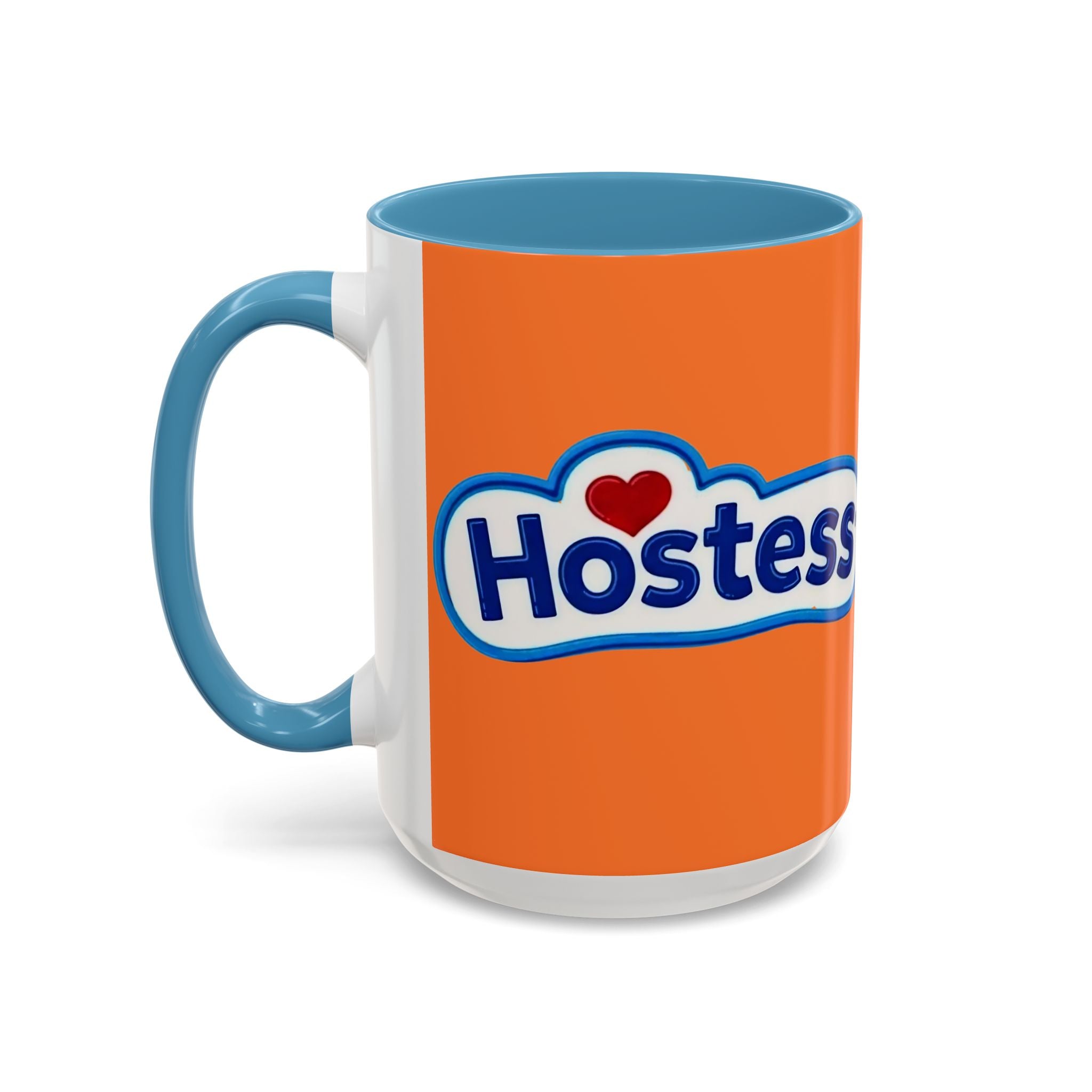 Hostess Logo Accent Coffee Mug — Retro Orange 11/15oz - Creations by Chris and Carlos