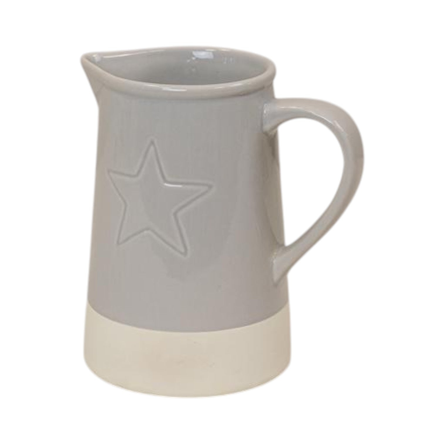 Winter Star Stoneware Pitcher
