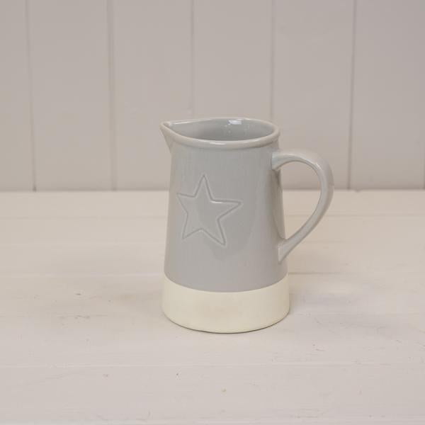 Winter Star Stoneware Pitcher