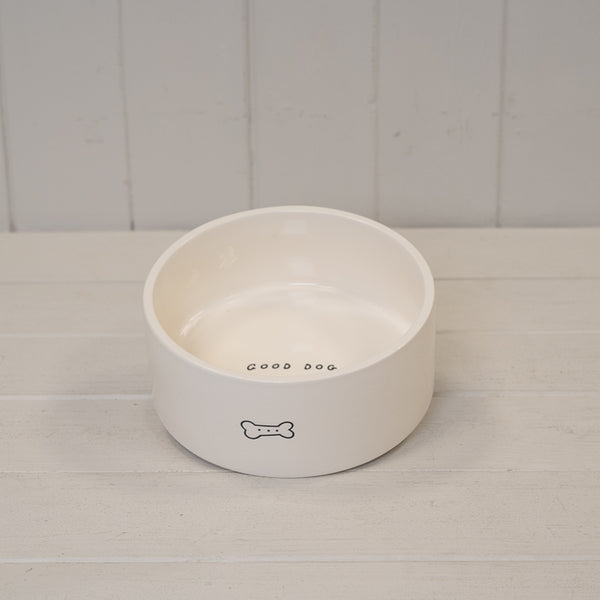 Good Dog Stoneware Pet Bowl