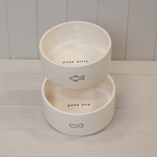 Good Dog Stoneware Pet Bowl